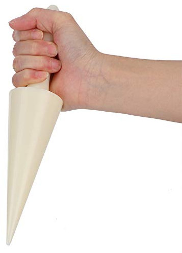 QANYEGN Lot De 2 Moules à Cne De Crème Glacée, Moule à Rouleau à ufs, Accessoire De Cuisson De Cuisine Blanc Pour Cuisiner Et Décorer