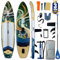 Niphean (Extra Groß) Stand Up Paddling Board, SUP für 2+1 Personen/Familien, SUP Board mit (Anfängergeeignet) Balancierflügel, wasserdichte Handyhülle, Stand Up Paddle Board for Adults, Geschenkideen