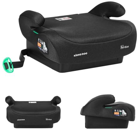 Kikkaboo Kindersitz, Sitzerhöhung i-Go i-Size (125-150cm) Gruppe 3, Armlehne schwarz