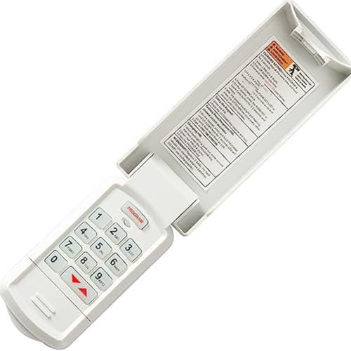 Qusedwey Apriporta per Garage Tastiera Wireless Chiave Tastiera per Ingresso Apriporta Intelli 37332R -BX -BX -R RetroilluminatoGWKP Resistente Facile da Installare Facile da Usare