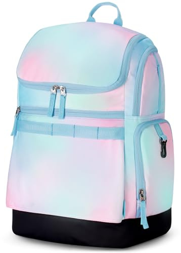 Choco Mocha Swim Bag for Kids Swim Bag for Swimmers Girls Waterproof Swimming Backpack Wet Dry Compartments 35l, Fade Pink