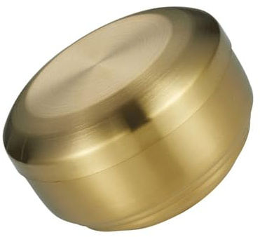 MARCBUSE Contenitore termico per riso in acciaio inossidabile 304 con coperchio a doppia parete per pasti caldi in ufficio vassoio per cibo in acciaio inox coperto ciotola per riso per la casa