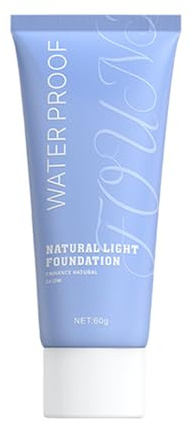Liquid Foundation Makeup, Full Coverage, Oil Control Concealer, Facial Beauty Cosmetics, Liquid Base for Daily Use, Travel, Performance, Dating, Vacation, Work, Home, Party, Evening, 60ml