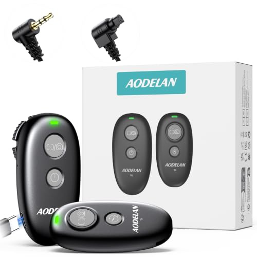 AODELAN - Disparador remoto de cámara recargable Canon, mando a distancia inalámbrico y con cable para Canon Rebel T7, T6, T3i, EOS, R5, R6 II, R7, R8, R10, RP, 200D (SL2), 250D (SL3), 6D Mark II
