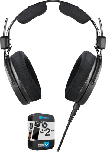 Audio-Technica ATH-R50x Pro Open Back Reference Headphones Bundle with 2 YR CPS Enhanced Protection Pack