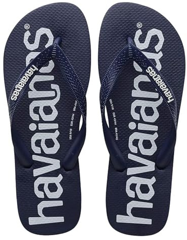 Havaianas Top Logomania Flip Flops Men Marine - 8 (7.5) - Flip Flops Shoes