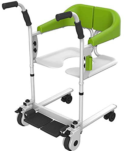 ZWJABYY Elevador para Silla De Ruedas,Gruas para Personas Mayores,BañO Sillas De Ruedas,Silla De BañO con Inodoro para Ancianos Discapacitados,120Kg/265 LB De Carga,BasicEdition-Green
