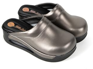 Terlik Sabo Air ST1091 MAX Zuecos de Cuero Mules Zapatillas Zapatos Sabot, Mujer