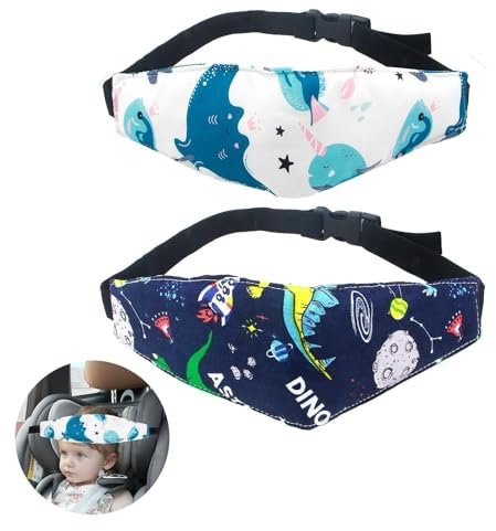 Bandeau Voiture Pour Enfant 2pcs, Sangle Ajustable pour Sécurité et Confort lors des Trajets en Voiture