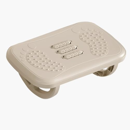 Reposapiés con masaje, diseño oscilante, taburete ergonómico portátil para debajo del escritorio, antideslizante para oficina en casa y juegos