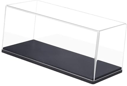 kowaku Coffret de Présentation en Acrylique Transparent, Vitrine avec Couvercle Anti-Poussière, Boîte de Rangement et Exposition pour Maquettes Auto, Modélisme et Figurines de Type Lego, 1:43
