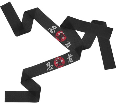BIUDECO Fascia Giapponese per Chioma da 2 Pezzi in Poliestere, Stile Ninja e Karate, Facile da Indossare, Versatile, per Yoga e Uso Quotidiano