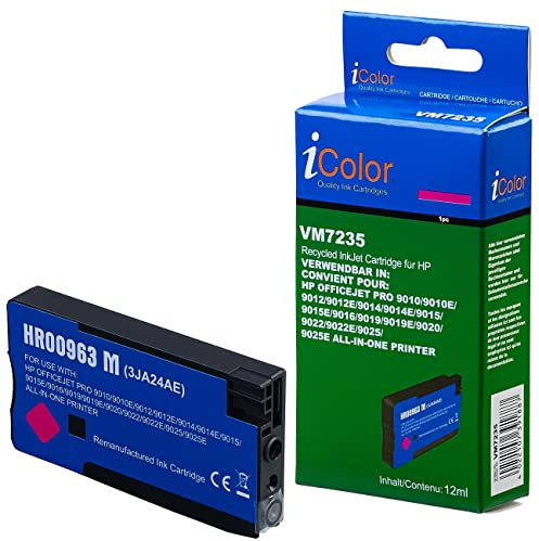 iColor Recycled/Rebuilt by Tintenpatrone für HP (ersetzt No. 963), Magenta