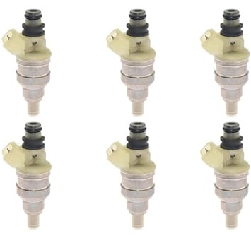 Car Injector Fuel Injector Nozzle Injectors 1/4/6PCS Fuel Injectors INP-057 Fuel Injector Nozzle For Mitsubishi For Galant 2.0L 1990-1992 For Mighty For Max 3.0L 1990-1994 (Size : 6PCS)