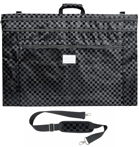 Mordx Borsa per il trasporto per lavagna da disegno, multifunzione, con manici, per riporre libri, tavole da disegno, cartelle, 68,6 x 53,3 cm, Nero , A1 - 36 x 24, alla moda