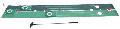 Bnineteenteam Barn Toy Club Mat Set Childrens Golf Play Mat Junior Putting Green Kit Uppmuntrar Klubbsport Förbättring Av Samordning Familj Kul Säkra Plastmaterial Inkluderar Putterbollar Hål