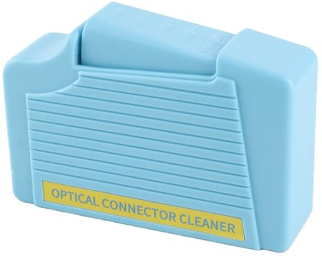 Yechiry Fiber Optic Cleaner Bärbar och Lätt Rengöringslåda för Snabbt Underhåll Av Fiberkabel med 99% Rengöringseffekt (Blå)
