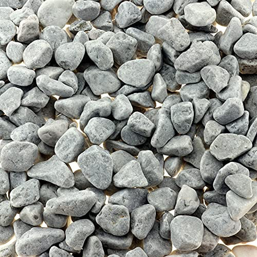 hibuy Dekosteine/Ziersplitt - ÃƒÂ˜ 1-1,2 cm - grau - 1 kg - Streudeko, Tischdekoration für Haus & Garten