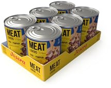 JOSERA Meat Lovers Menu Duck with Pumpkin (6 x 800 g) | Adult | Premium Nassfutter für ausgewachsene Hunde | Ente mit Kürbis - mit viel Fleisch (65%) | weizenfrei | Hundefutter nass | 6er Pack