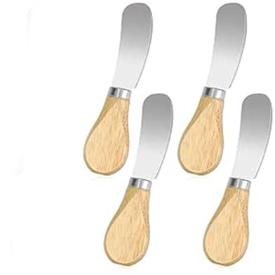 Coltello Burro Formaggio - 4pcs Coltelli Spalmatori Di Formaggio, Coltello da Burro Multifunzione in Acciaio Inossidabile,Spalmatore di Burro,per Marmellata di Pane Cheesecake al Burro Gelato etc