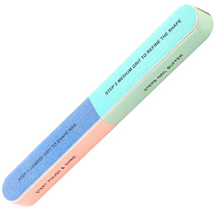 Lima per unghie a doppio lato per lucidatura, striscia per unghie, strumento per nail art, colore casuale