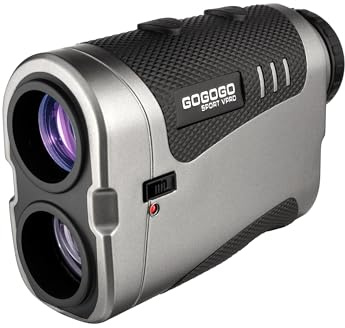 Gogogo Sport Vpro VRP Golf Rangefinder with Slope Switch, 1500/2500 yd, 7X Magnification, Magnet Stripe, ±0.3yd Accuracy, Rechargeable Range Finders for Golfing/Hunting,Golf Accessories