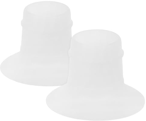 MUSISALY Adaptateurs de Bride en Silicone pour Pompe Portable, 2pcs, Diamètre Ajustable 28mm à 24mm, Inserts Lavables pour Collecte de Lait Manuel