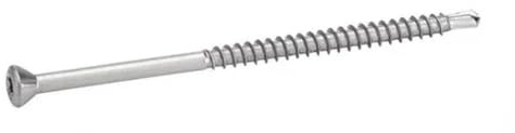200 Vis de Bardage Platelage Tête Fraisée Six Lobes 3.2 x 40/24 mm - Inox A4 - D-Work