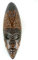 Coco Papaya Afrikanische Maske aus geschnitztem Holz, 30 cm