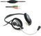 adj Easy Backheadset Cuffie con Microfono Flessibile per PC, Headset con Controllo Volume, Jack Stereo 3.5mm, Adatto per Smartphone e Tablet, Compatibile con Windows/MAC, Nero/Grigio