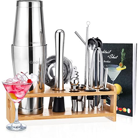 Godmorn 16 Pezzi Cocktail Shaker Set