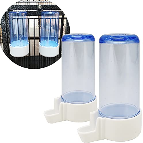 BPS 2 Pezzi Grande Mangiatoia/Beverino per Gabbia per Conigli Pappagalli Taglia L Lunghezza 13 cm BPS-15403 x 2