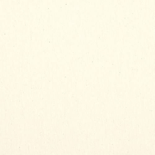 Kt KILOtela - Tela Loneta Tintada, Decoración, Tapizar, Cojines, Cortinas, Colchas, Bolsos, Manteles, 100 cm Largo x 280 cm Ancho, Color Blanco Roto, Beige, Natural 000, 1 Metro