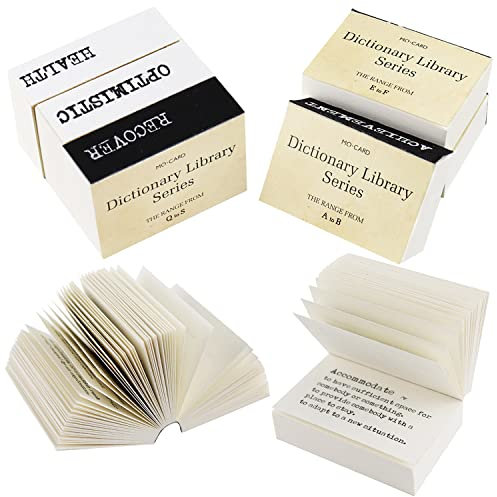 UGBO Scrapbook Bullet Journal Zubehör Papier Stickers Scrapbooking Set 800 Blatt Mini Junk Journaling Zubehör Washi Papier Sticker Vintage Buchstaben Tagebuch DIY Tiny Wörterbuch Alte Bücher Deko