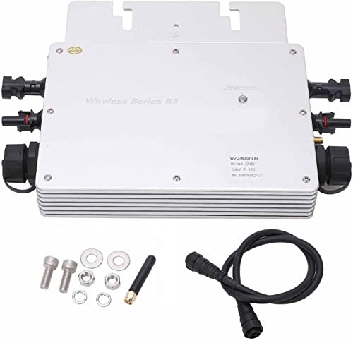 Kcolic Solar Netzeinspeisung Wechselrichter 800W, Intelligenter Mikro-Wechselrichter, MPPT/Reine Sinuswellenausgabe/IP65 Wasserdichter Solar Grid Tie Inverter B