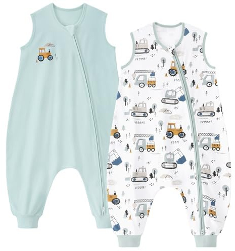 Unnivoll Gigoteuse à Pied 4-6 Ans, Gigoteuse Été Tog 0.5, 100% Coton, Turbulette pour Bébé Nouveau-né Garçons Filles
