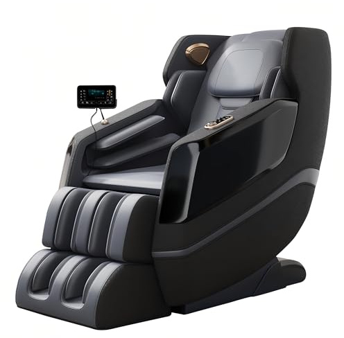 LFFTBK Sillón De Masaje De Cuerpo Completo con 12 Programas De Masaje, Intensidad Ajustable Y Función De Calefacción: La Opción para Uso Doméstico.(Bianco)