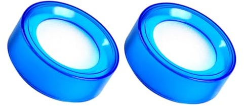 MAGICLULU Lot de 2 Humidificateurs pour Doigts en Éponge Bleue Transparente, Accessoire de Bureau pour Comptage D'argenté, Outil Caissier Pratique, Absorbe Rapidement L'eau, Adapté