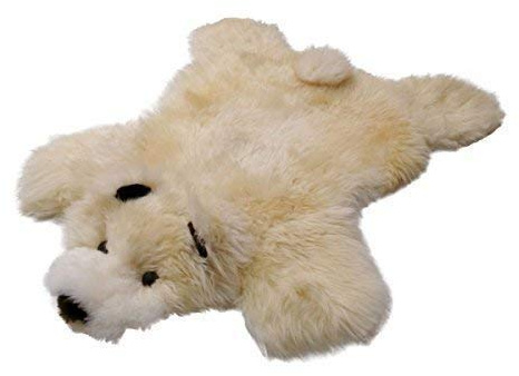 Hollert German Leather Fashion Lambskin - Rug for Kids Bears Fur Carpet Merino Sheepskin - Brown