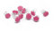 10 x Rosen auf Haarklammer - Brauthaarschmuck - Rosenhaarklammern - Pink