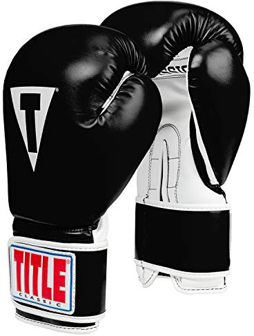 Title Classic Pro Style Training Gloves 3.0, Black/White, 16 oz