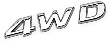 DSYCAR 3D Métal 4WD Autocollant De Voiture Logo Emblème Badge Autocollant Stickers Car Styling Bricolage Décoration Accessoires pour Universel Voitures Moto Vélo Car Styling Accessoire Décoratif (#2)