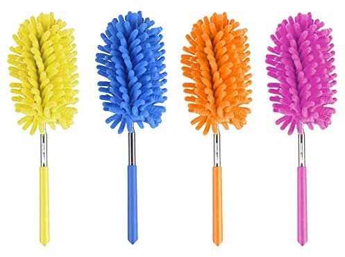 MNVD Feather Duster Microfibre Extendable Telescopic Washable Dusting Brush Pole Cleaning (Pack of 1) (MN123)