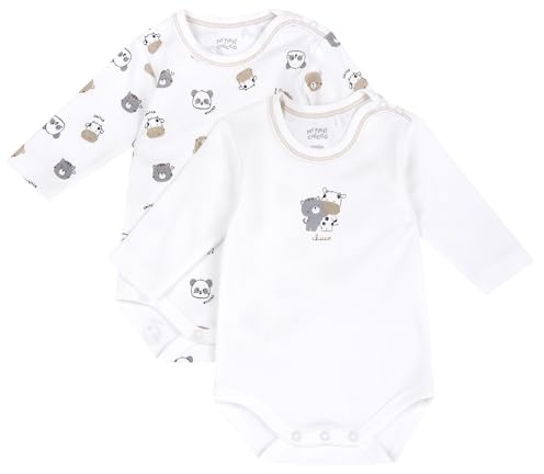 Chicco Body de Manga Larga Bebé-Niños de Manga Larga Fabricado en Algodón Suave con Abertura en el Hombro y Botones FW25 253