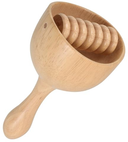 PartyKindom Body Sculpting Cup Massage Tool Natural Swedish Torch Wood Cupping Massager for Muscle Relief
