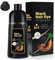 JUANCHI Schwarzes Haarfärbeshampoo für Graues Haar, Haarfärbeshampoo Schwarz 3 in 1, 500ml Natürliche Schwarze Haarfarbe für Frauen Männer (16.9oz)