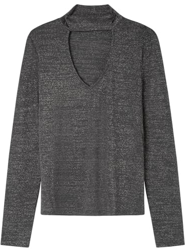 SPRINGFIELD Nueva Camisa De Estructura con Bordado De Árboles, Gris, L