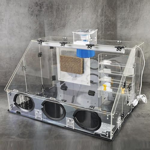 Cabine de pulvérisation 40 W, 220 V-50 Hz transparente hermétique, 100-300 W, trois niveaux réglables, avec lumières LED et tuyau d'échappement, pour maquettes de peinture, art, artisanat