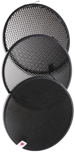 Alipis Grille en Nid d'abeille pour Flash Standard 3 Pièces Diffuseur de Photographie en Métal Noir Modificateur d'Éclairage pour Studio Photo et Lumière Stroboscopique