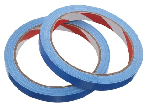 UKCOCO Nastro Protettivo per Bordi Racchetta da Ping Pong 2 Pezzi Nastro Adesivo Sportivo Anticollisione Blu 10m X 1Cm Protezione Bordi per Racchette da Pickleball e Tennis per Uso in
